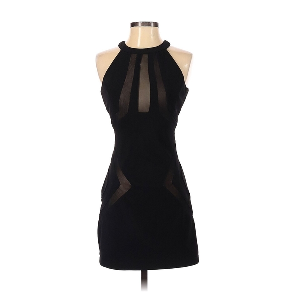 Little Black Dress w/ Mesh Inserts - Picture 6 of 13